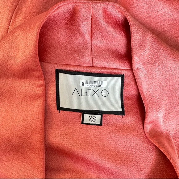 $724 ALEXIS “Raine” Flared Satin Jumpsuit in Rose Madder - Picture 11 of 16